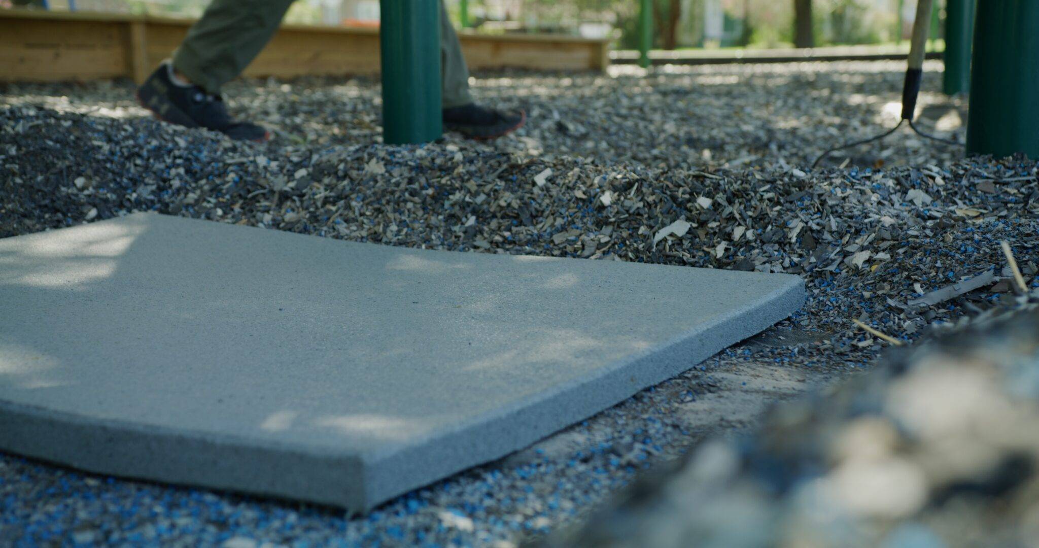 The Jelly Bean Rubber Mat NonToxic Playground Rubber Mulch