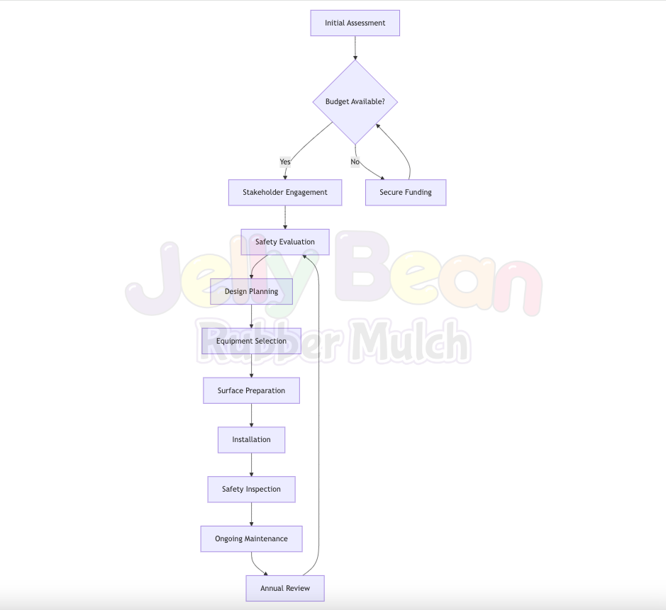 Renovate School Playground Flow Chart